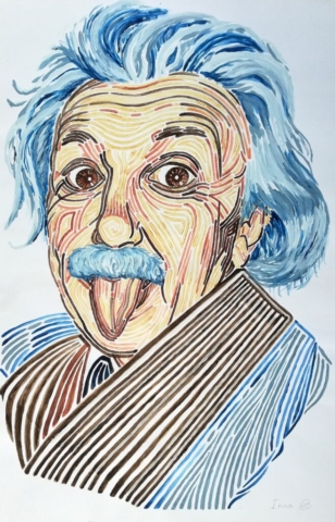 Portrait d'Einstein