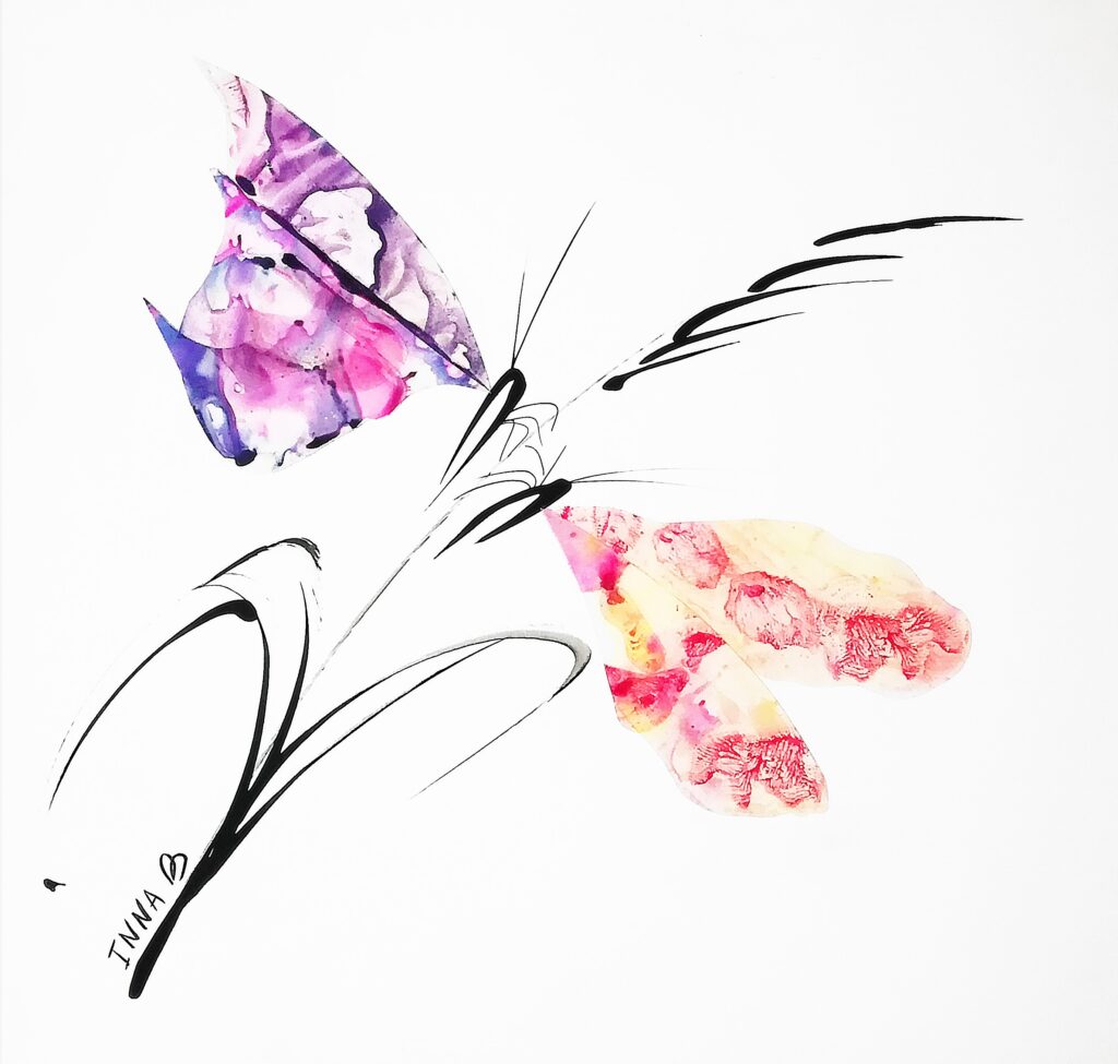 Dessin gestuel calligraphie